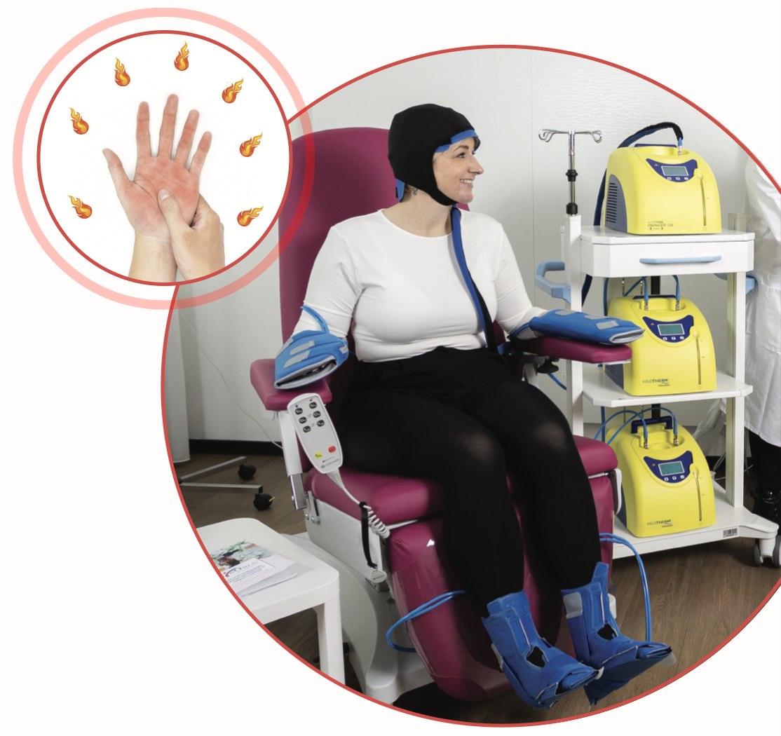 Hilotherapy Hilotherm soğutma cihazı ile uygulama örneği